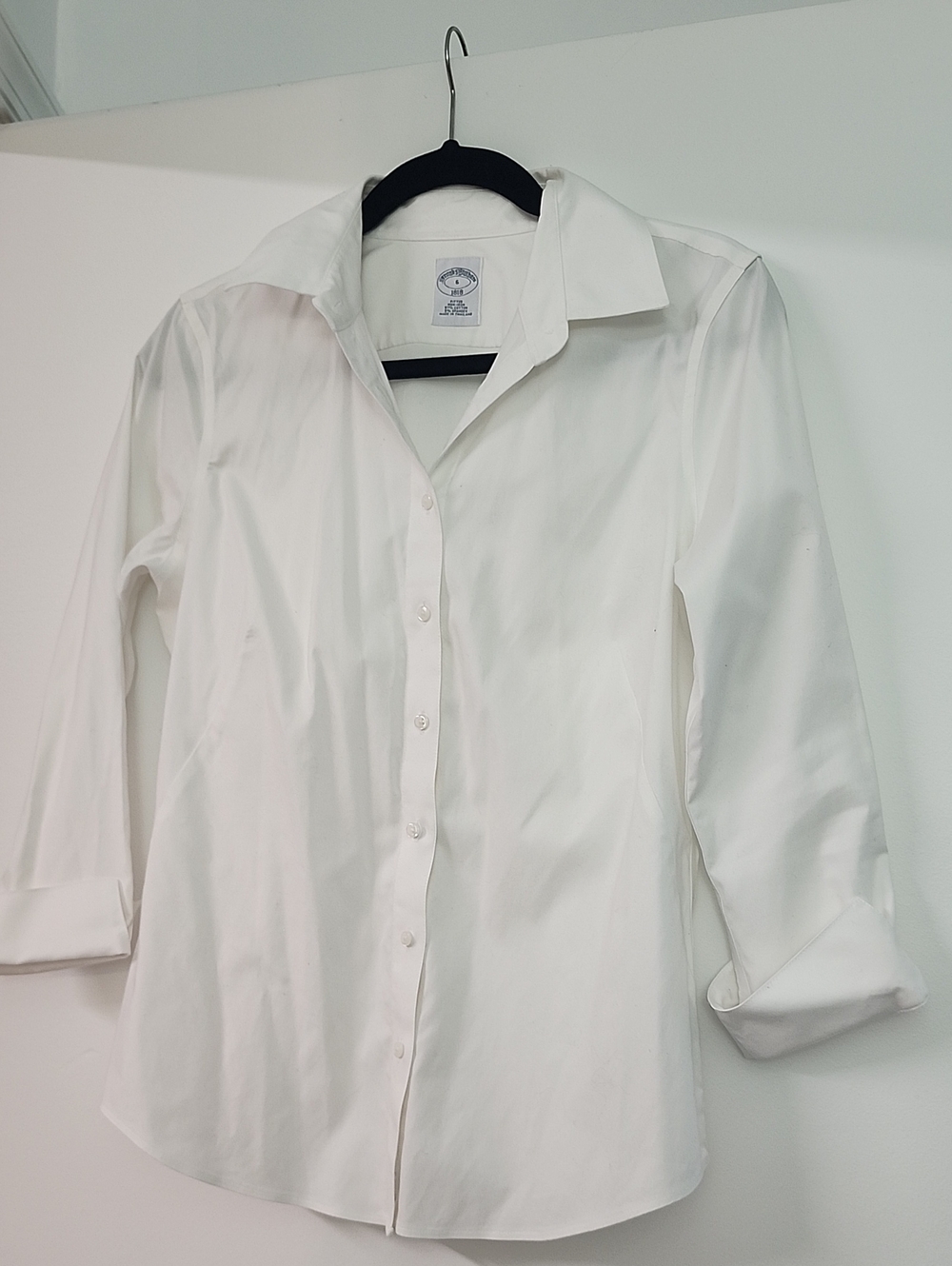 Brooks Brothers White Women's Button-Down Shirt